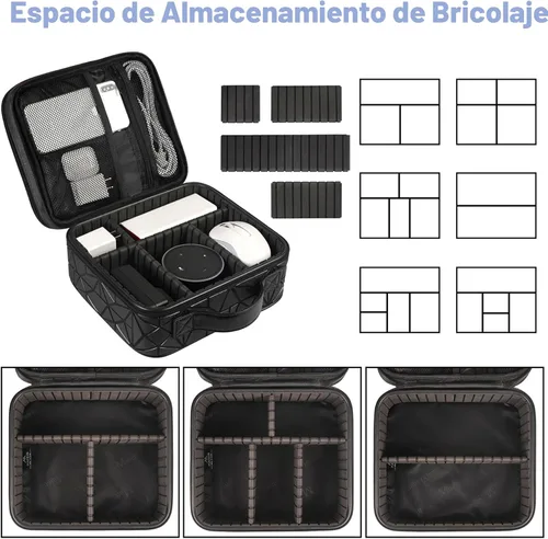 Vista 5 de MATEIN Bolsa Organizadora de Cables, Almacenamiento Electrónico de Viaje Impermeable, Estuche de Transporte de Bolsas Tecnológicas Portátil a Prueba