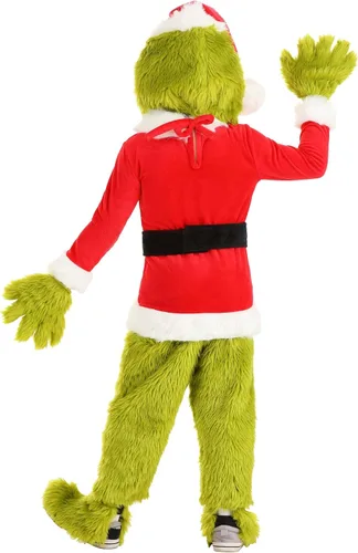 Vista 8 de elope Dr. Seuss - Disfraz de Grinch de Papá Noel con cara abierta