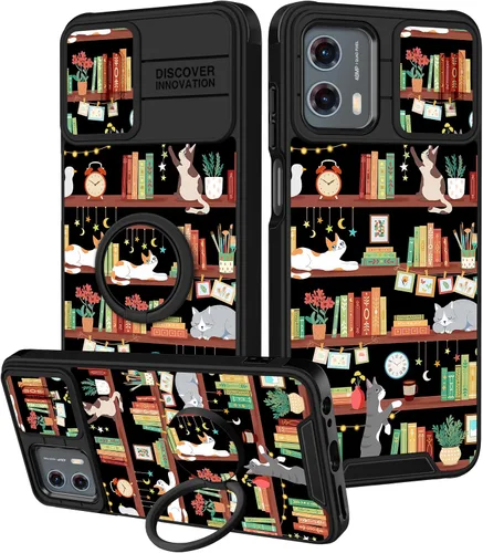 Vista 85 de Funermei Funda para Moto G Stylus 5G 2022, funda para teléfono con diseño de calavera de esqueleto para mujeres y niñas, diseño gótico, Como