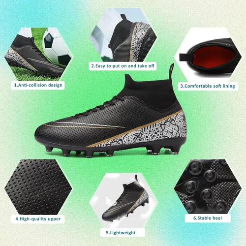 Vista 6 de Unisex-Adult Cleats,high Top