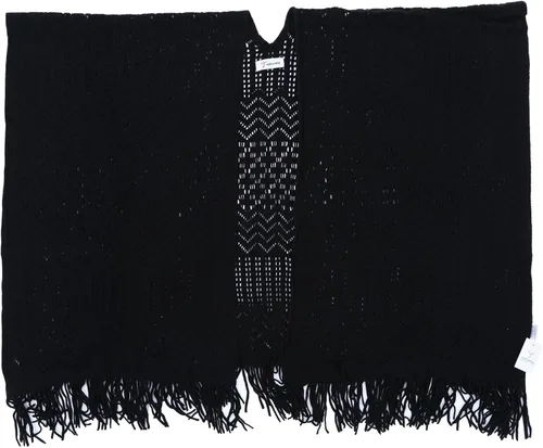 Vista 6 de Chal de punto para mujer – Soul Young Ladies Fringe Punto Poncho Manta Cardigan Capa (2 piezas), Negro, rojo, blanco, gris, caqui, baya, azul