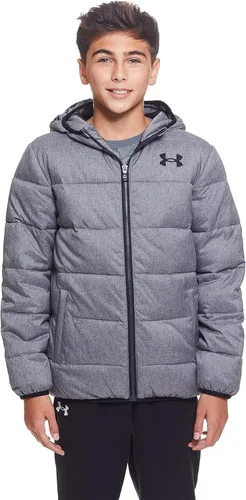 Vista 3 de Under Armour - Chaqueta acolchada Pronto para niño, peso medio, cierre de cremallera, repele el agua