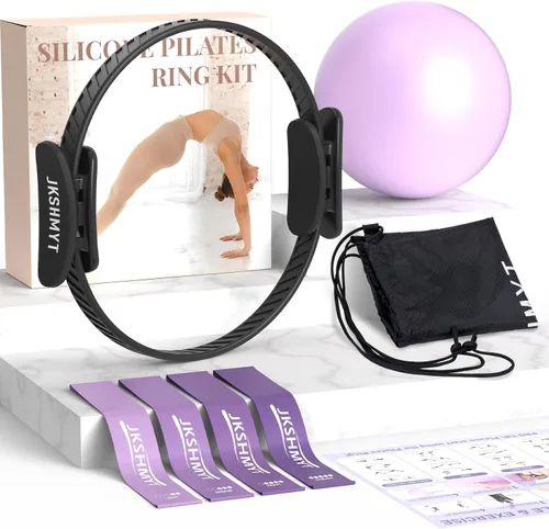 Vista 12 de JKSHMYT Pilates Ring, 14.5 inch Magic Circle Pilates Equipment
