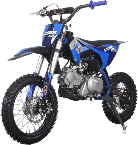 Vista 8 de X-PRO Storm - Bicicleta de cross de gasolina de 125 cc, transmisión automática, absorción de impactos delanteros invertidos, neumáticos de 14