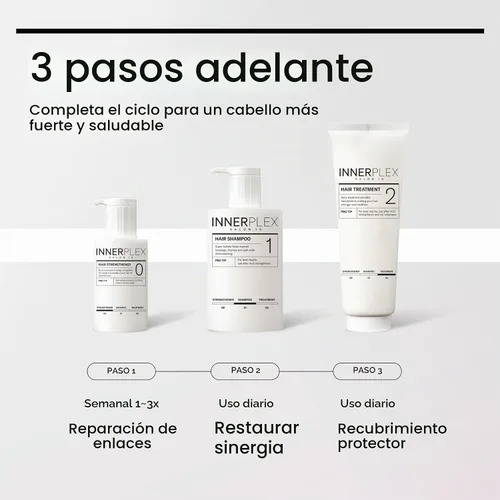 Vista 7 de Mise En Scene INNERPLEX - Fortalecedor para cabello dañado, mascarilla de lavado para brillo del cabello, mejor que el aceite de unión, 5.11 oz