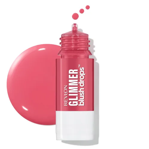 Vista 12 de Revlon Gotas de Rubor Brillantes, Rubor Líquido para Mejillas, De Líquido a Polvo Aterciopelado, Brillante, Alto Pigmento, 101 Coralicious, 0.32 fl