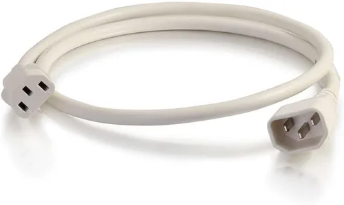 Vista 96 de Cable de alimentación C2G, cable de extensión corto, cable de extensión de alimentación, cable de alimentación de bloqueo, 10A, 250V, negro, 1 pie