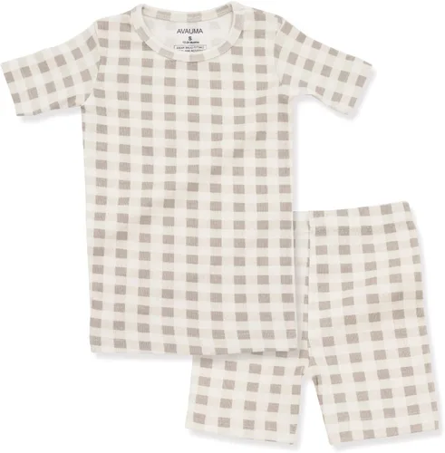 Vista 41 de AVAUMA Conjunto de pijama de algodón para bebés y niñas de 6 meses a 7 años