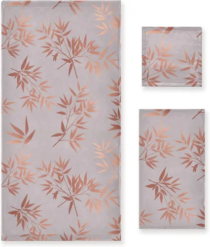 Vista 16 de Pfrewn Juego de 3 toallas de baño con diseño de flores de cerezo con flores de cerezo, toallas de baño suaves y absorbentes, toallas de mano