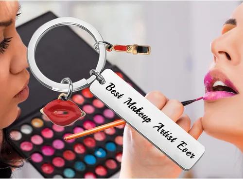 Vista 6 de WSNANG - Llavero de maquillaje, ideal como regalo de salón de belleza para mujer