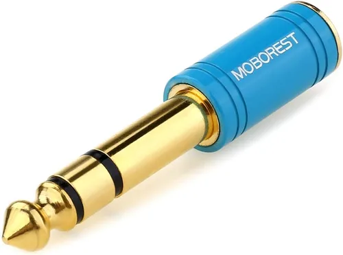 Vista 10 de MOBOREST - Adaptador de plug 1/4 pulgadas (6.35mm) a jack 1/8 pulgadas (3.5mm), estéreo
