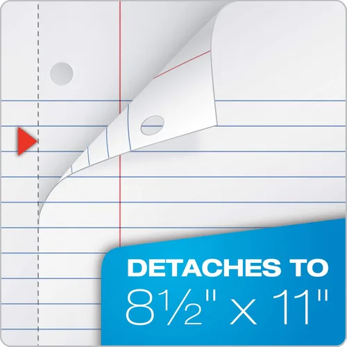 Vista 5 de Oxford 89804 - Cuaderno de espiral, 3 temas, regla ancha, cubiertas de plástico duraderas, bobina fuerte, 3 bolsillos duraderos, 8.5 x 11 pulgadas