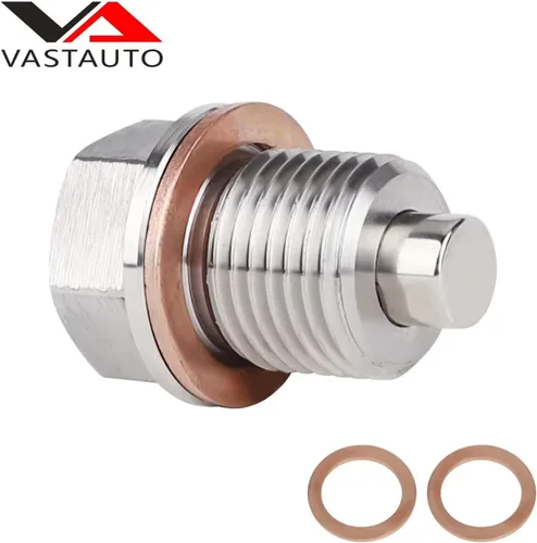 Vista 8 de Tapón de Drenaje de Aceite (M16 x 1.5 MM) Tapón de Drenaje de Aceite Magnético de Acero Inoxidable con Imán de Neodimio Compatible con Mini Cooper