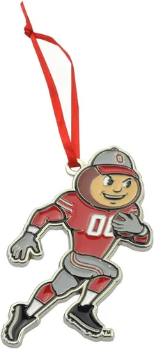 Vista 5 de Adorno navideño de metal Alabama Crimson Tide Mascot (Big Al)