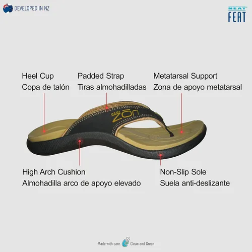 Vista 3 de Neat Feat Women's Zori Sport Orthotic Slip-on Sandals Flip-Flop
