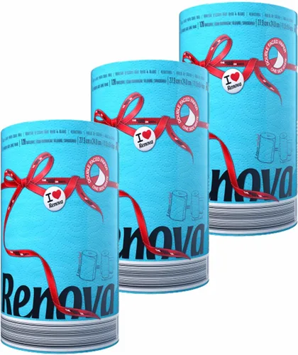 Vista 8 de Renova - Juego de rollos de toallas de papel, 2 rollos, 2 capas, 120 hojas altamente absorbentes, eleva tu imagen con estilo profesional y Amarillo