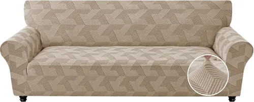 Vista 47 de JIVINER - Juego de 2 fundas elásticas para sillas de comedor, fundas geométricas de jacquard para sillas de comedor, fundas lavables para sillas