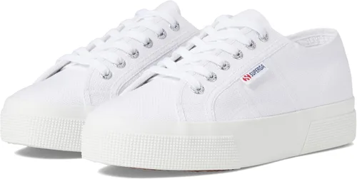 Vista 4 de SUPERGA Women's Low Lace-Up Shoes, White, 39.5 EU