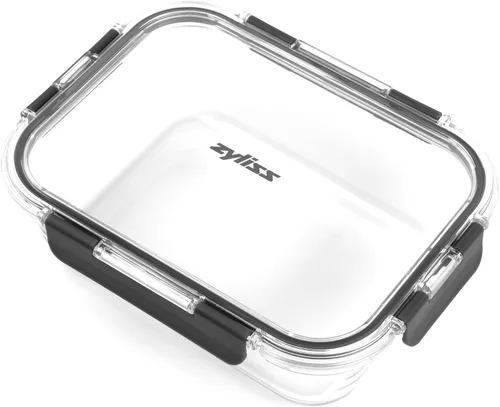 Vista 14 de [Usado] Zyliss Recipiente de vidrio, vidrio resistente a roturas, caja de almacenamiento de alimentos hermética con tapa sellable, apto