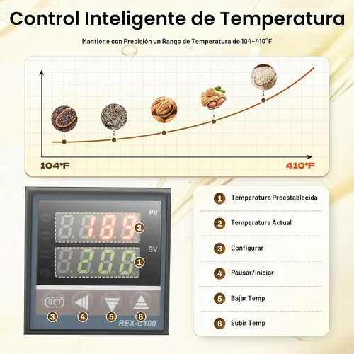 Vista 5 de Máquina de prensa de aceite de 610 W, extractor automático de prensa de aceite comercial para el hogar, máquina de prensado de aceite de acero