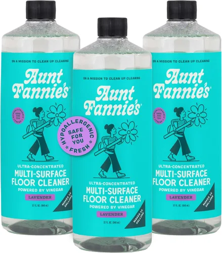 Vista 17 de Aunt Fannie's Limpiador de pisos ultra concentrado con vinagre, solución multisuperficie para trapear, hace 16 galones, aroma a eucalipto, 32 onzas
