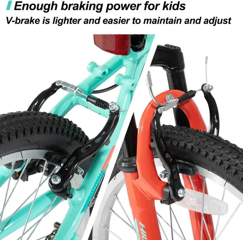 Vista 4 de HILAND 20 Inch 26 Inch Mountain Bike for Women Girl, Lock-Out Suspension Fork, Aluminum Frame, Adult Ladies Mens MTB Bicycle
