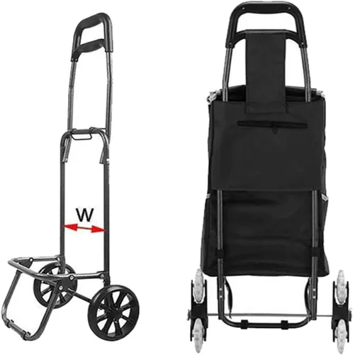 Vista 3 de THEGA Bolsa de repuesto para carrito de compras de gran capacidad, rojo, 72L, tela Oxford