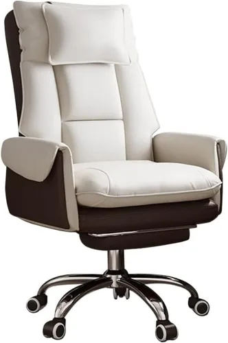 Vista 12 de High Back Computer Gaming Chair with Footrest Lumbar Backrest Design Executive Swivel Office Desk Chairs for Conference Room Living Bedroom