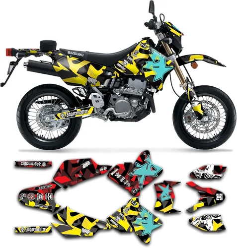 Vista 10 de Kit de calcomanías personalizadas para Suzuki DRZ400 E / DRZ400 Enduro / DRZ400E / DR-Z400E / DRZ400 EN 1999-2024, SZDRSE9919003-KO