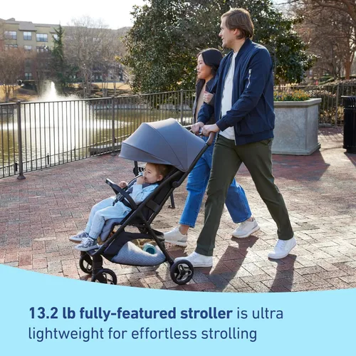 Vista 4 de Graco® Ready2Jet - Cochecito compacto de viaje con plegado automático Geo Pop