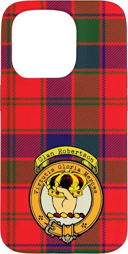 Vista 14 de Robertson Clan Scottish Crest and Tartan Case for iPhone 16