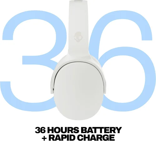 Vista 3 de Skullcandy Hesh Evo - Auriculares inalámbricos Bluetooth sobre la oreja con cable de carga USB-C extra, aislamiento de ruido, batería de 36 horas