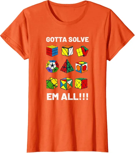 Vista 59 de Camiseta competitiva Puzzle Cube Gotta Solve Em All Speed Cubing
