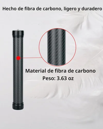 Vista 6 de Extensión de fibra de carbono Monopod para estabilizadores de cardán DJI