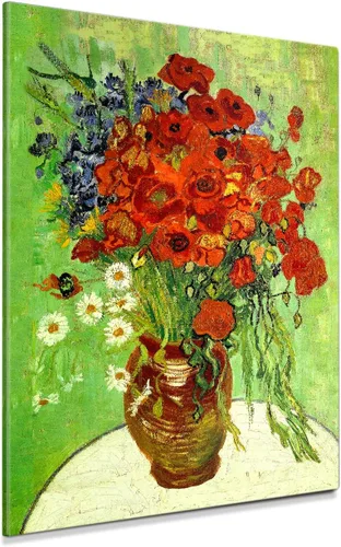 Vista 17 de Serie de pinturas de Vincent Van Gogh (favoritos). Reproducción de arte clásico de Van Gogh, impreso en lienzo, Algodón, Almond Blossom, 16x20