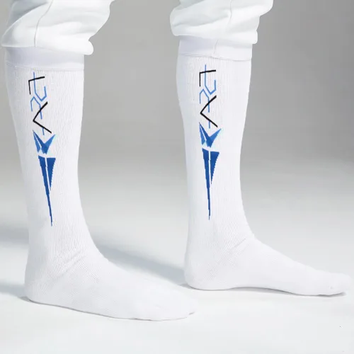 Vista 2 de LEONARK Calcetines de esgrima para espada, sable y papel de aluminio, medias protectoras de algodón para esgrima unisex para niños y adultos