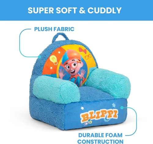 Vista 5 de Delta Children - Silla Blippi Cozee Buddy para niños, color azul