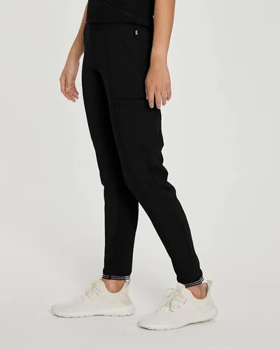 Vista 2 de Urbane Impulse - Pantalones deportivos de corte ajustado y elástico extremo de 4 piezas para mujer 9208