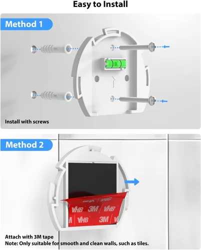 Vista 5 de Maxonar Soporte de pared Pop para altavoces inteligentes compatible con Echo Pop, accesorios para altavoces Google Nest, ahorra espacio, gestión