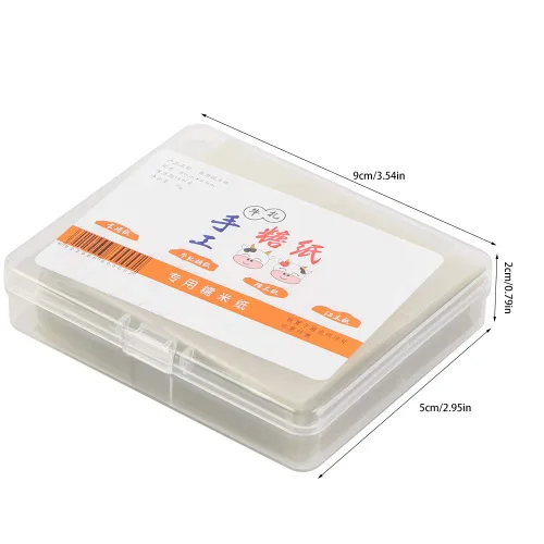 Vista 6 de Papel comestible de oblea de arroz 500pcs