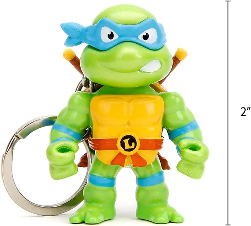 Vista 7 de Jada Toys - Teenage Mutant Ninja Turtles - Figuras fundidas a presión de 2.5 pulgadas, 4 unidades, figuras coleccionables con llavero, regalo