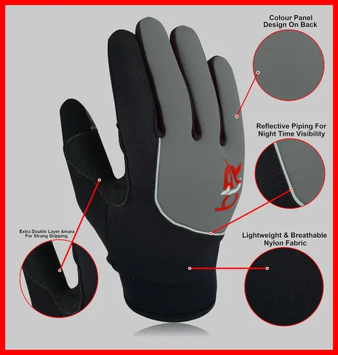 Vista 4 de BTR BORN TO RACE Guantes de ciclismo acolchados de dedo completo para montar en bicicleta de montaña, pantalla táctil, entrenamiento, bicicleta