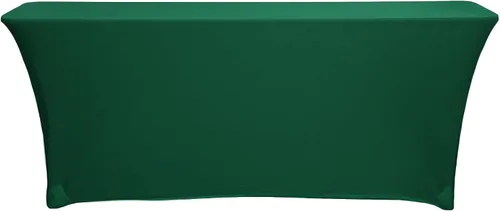 Vista 12 de YOUR CHAIR COVERS - Mantel elástico rectangular estándar de elastano de 6 pies x 18 pulgadas, color negro