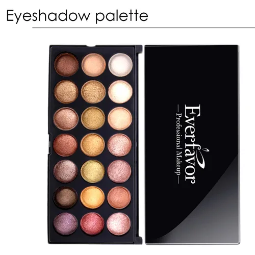 Vista 2 de Paleta de sombra de ojos, paleta de sombra de ojos pigmentada Everfavor - Paletas profesionales de 21 colores brillantes neutros ahumados cosméticos