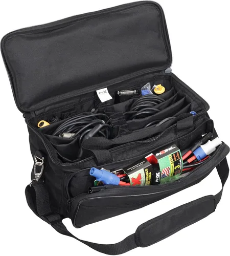 Vista 3 de ProX XB-P12 MANO - Bolsa organizadora con divisores para cables, iluminación LED, micrófonos, herramientas, accesorios de DJ, bolsa