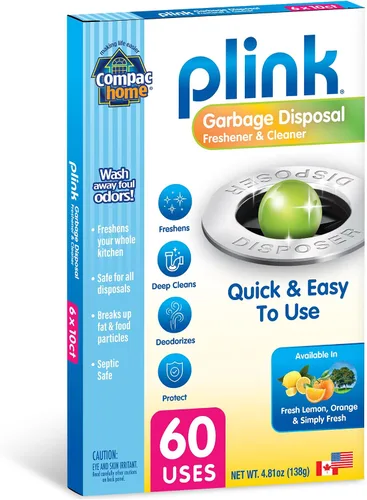 Vista 8 de Compac Home Plink - Limpiador y desodorante para eliminación de basura, paquete de 60 unidades, aromas surtidos