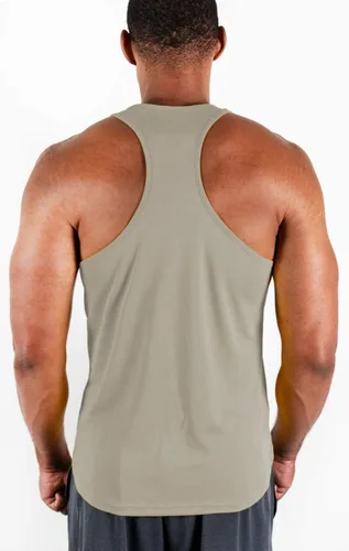 Vista 3 de DEVOPS Paquete de 3 camisetas sin mangas para hombre, con espalda en Y, ajuste seco