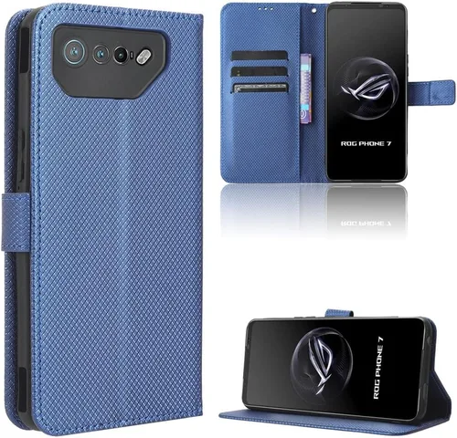 Vista 26 de Funda de piel sintética compatible con Asus ROG Phone 7, funda de piel sintética compatible con Asus ROG Phone 7 Ultimate, color negro