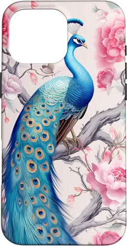 Vista 19 de Chinoiserie Peacock Rose Garden Case for iPhone 17