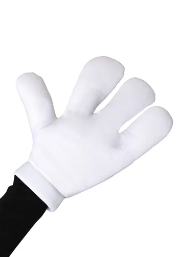 Vista 2 de Guantes de Disfraz Adulto de Manos Gigantes de Dibujo Animado Multicolor